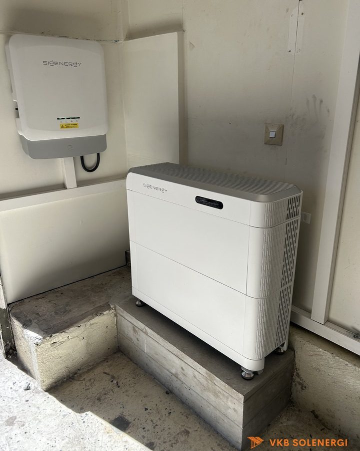 SigenStor installation inomhus